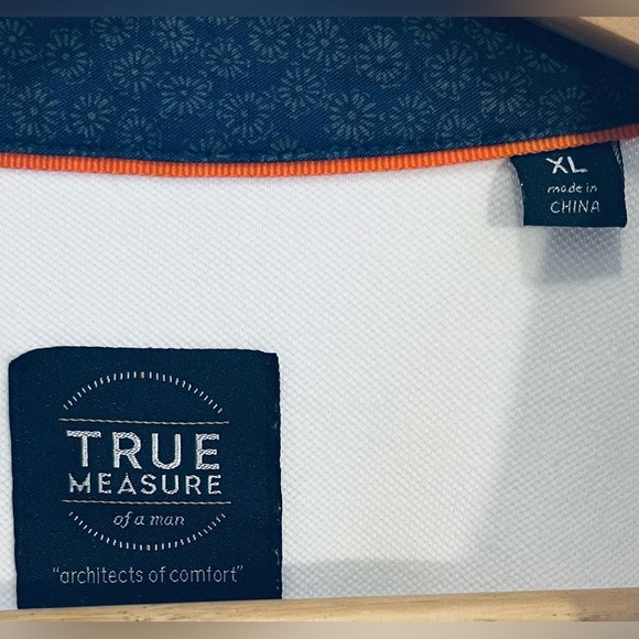 NWOT True Measure brand size XL men’s long sleeve polo golf shirt. Great detail. - Picture 5 of 8